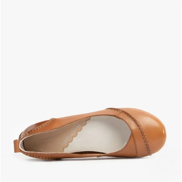 Hush Puppies JANESSA Womens Leather Casual Shoes Tan sold by Shuperb product image thumbnail 5