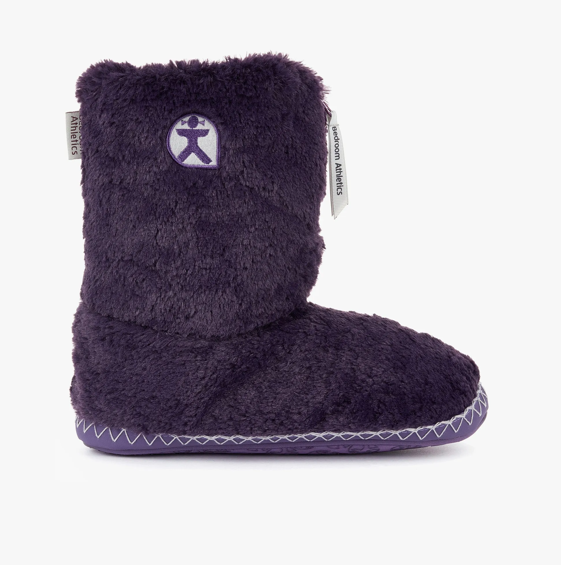 MARILYN Ladies Faux Fur Boot Slippers Sweet Grape sold by Shuperb