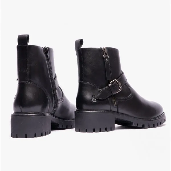 Hush Puppies ANNA Womens Leather Zip-Up Ankle Boots Black sold by Shuperb product image thumbnail 3