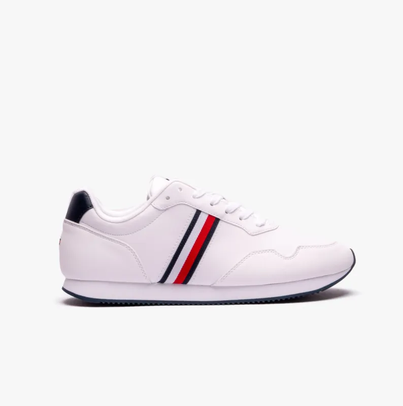 CORE LO RUNNER PU LTH Mens Trainers White/Rwb sold by Shuperb