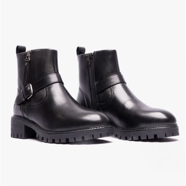 Hush Puppies ANNA Womens Leather Zip-Up Ankle Boots Black sold by Shuperb product image thumbnail 2