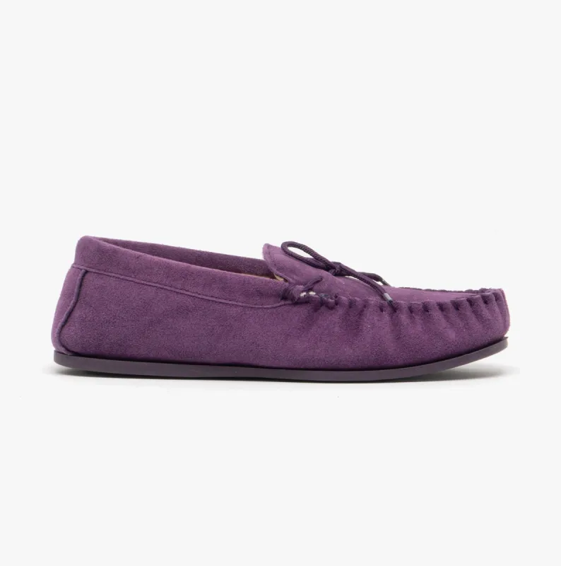 Mokkers LILY Womens Moccasin Slippers Purple sold by Shuperb