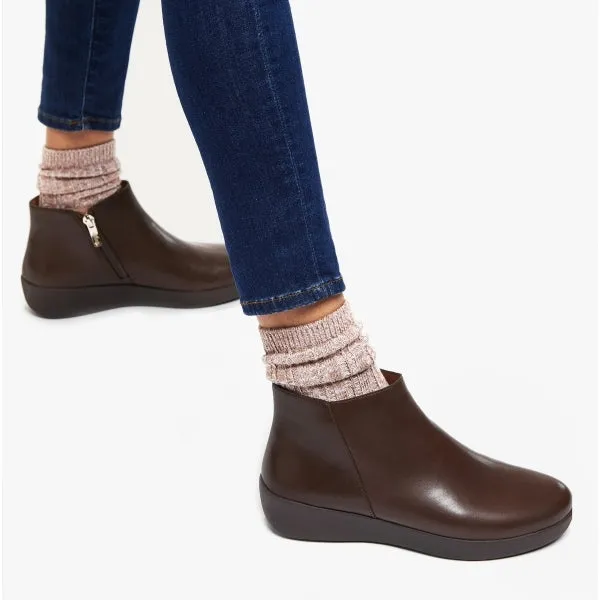 FitFlop SUMI Womens Leather Ankle Boots Chocolate Brown sold by Shuperb product image thumbnail 2