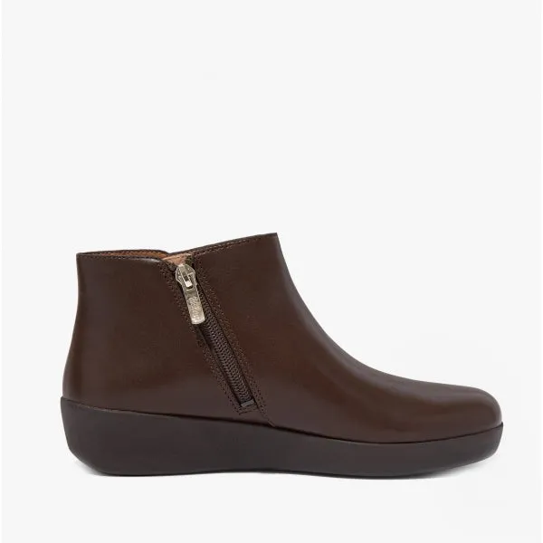 FitFlop SUMI Womens Leather Ankle Boots Chocolate Brown sold by Shuperb