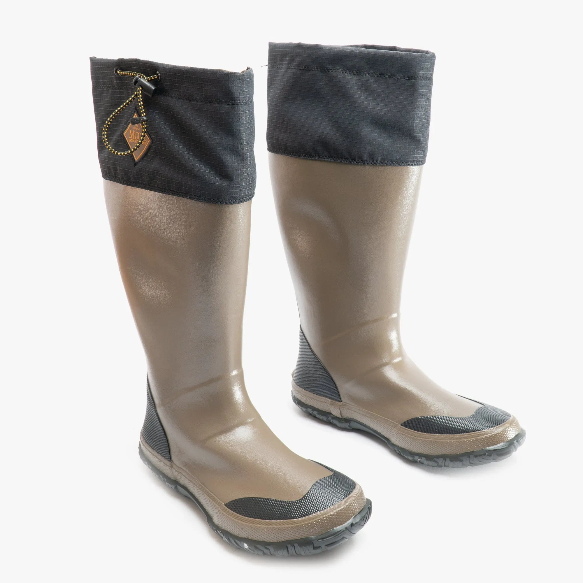FORAGER TALL Unisex Rubber Wellington Boots Black/Tan sold by Shuperb product image thumbnail 2