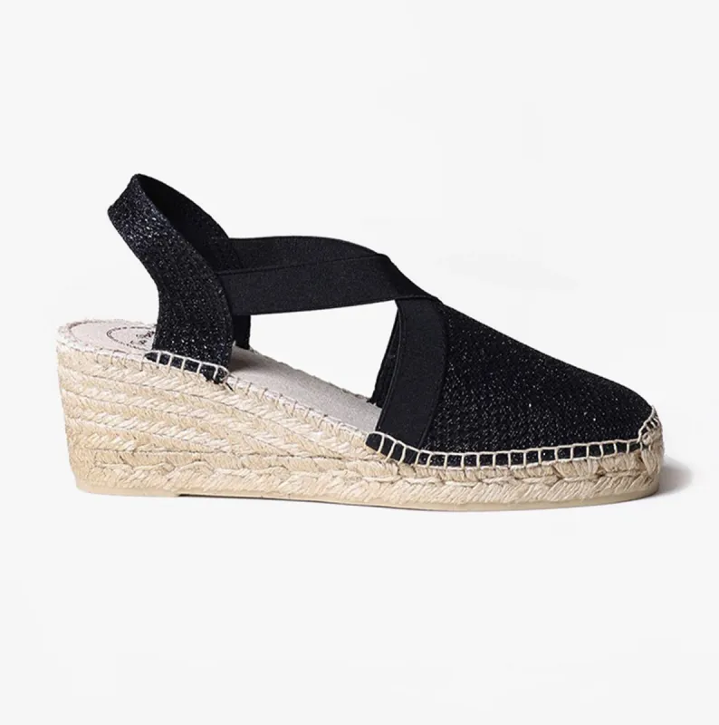 Toni Pons TRITON Womens Espadrille Sandals Black sold by Shuperb