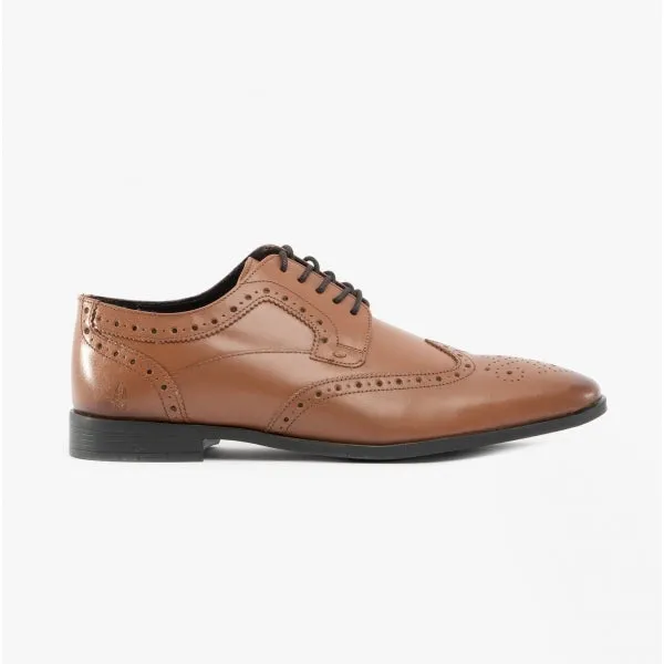 Hush Puppies ELLIOT Mens Leather Brogue Oxford Shoes Tan sold by Shuperb