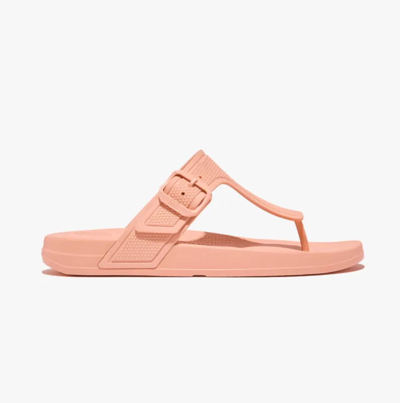 FitFlop iQUSHION ADJUSTABLE BUCKLE Womens Toe Post Sandals Blushy sold by Shuperb