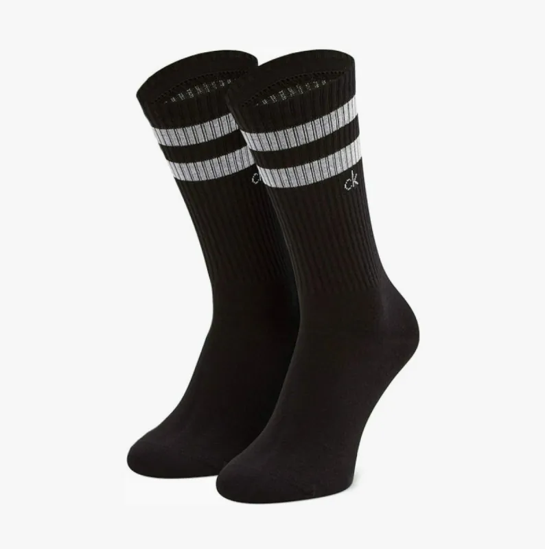 Calvin Klein 2 Pack Mens Crew Trainer Socks Black sold by Shuperb