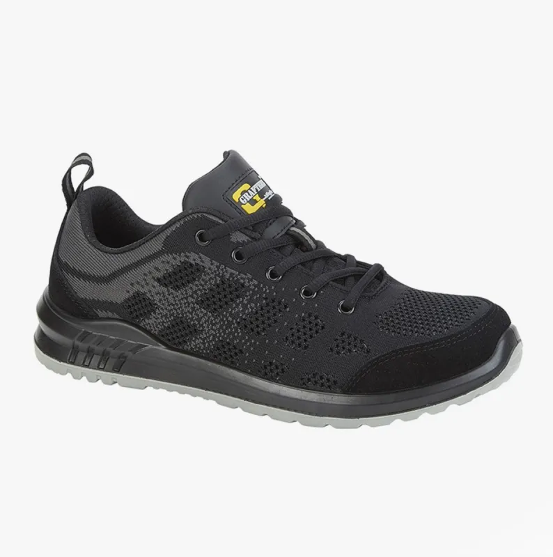 Grafters M219F Unisex Safety Trainers Black/Grey sold by Shuperb