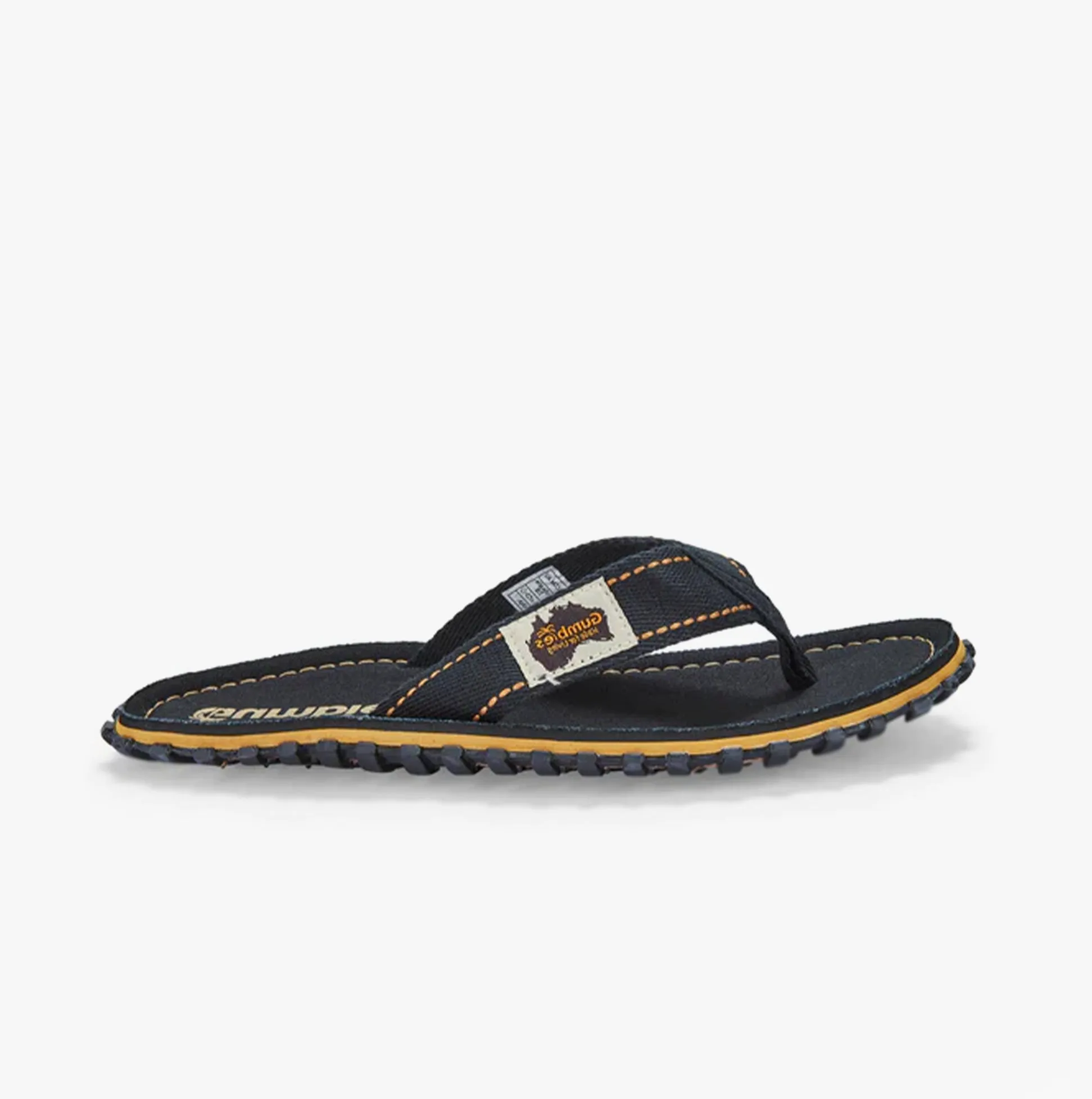 Gumbies ISLANDER Unisex Flip-Flops Classic Black sold by Shuperb