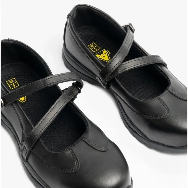 FS55 Ladies Leather Safety Shoes Black sold by Shuperb product image thumbnail 2