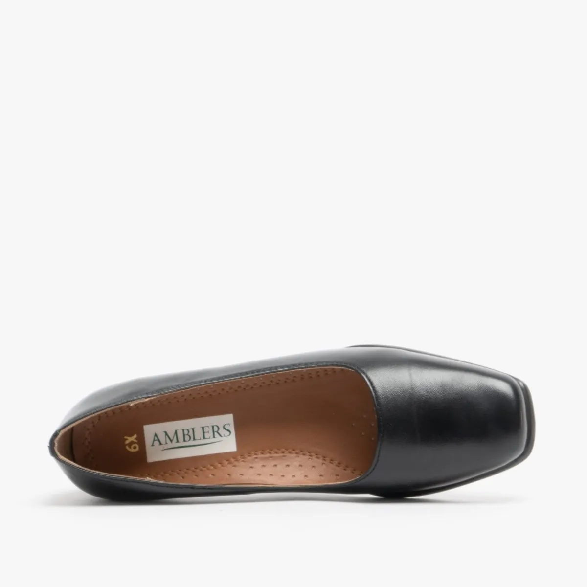 WALFORD Ladies Leather Wide Fit Court Shoes Black sold by Shuperb product image thumbnail 4