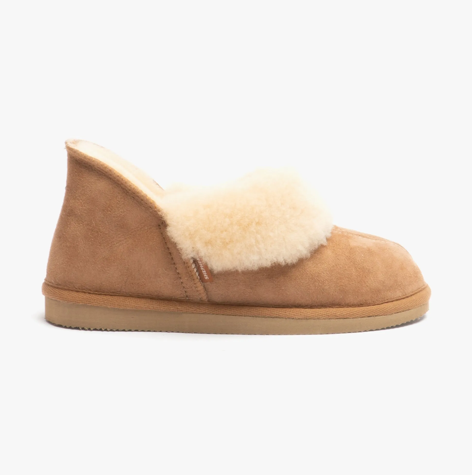 Shepherd KARIN Womens Sheepskin Slipper Boots Chestnut sold by Shuperb