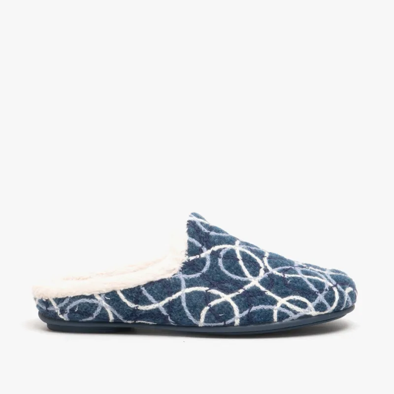 Totes Isotoner POPCORN TERRY Womens Mule Slippers Grey made by Shuperb