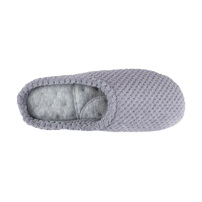 Totes Isotoner POPCORN TERRY Womens Mule Slippers Grey sold by Shuperb product image thumbnail 3