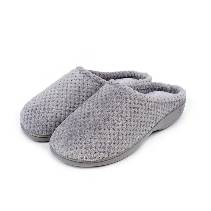 Totes Isotoner POPCORN TERRY Womens Mule Slippers Grey sold by Shuperb product image thumbnail 2