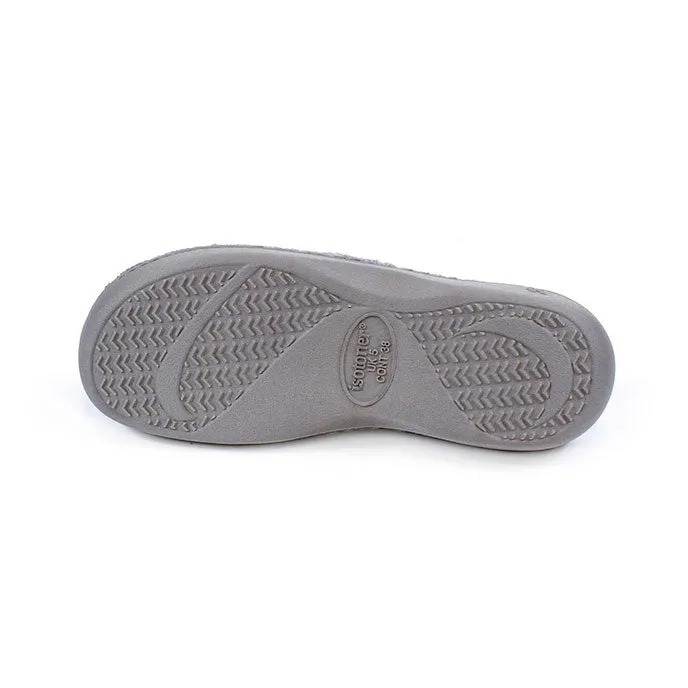 Totes Isotoner POPCORN TERRY Womens Mule Slippers Grey sold by Shuperb product image thumbnail 4