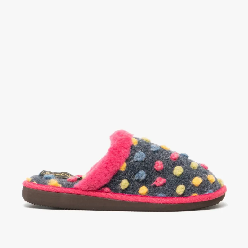 Sleepers DONNA Womens Mule Slippers Fuschia sold by Shuperb