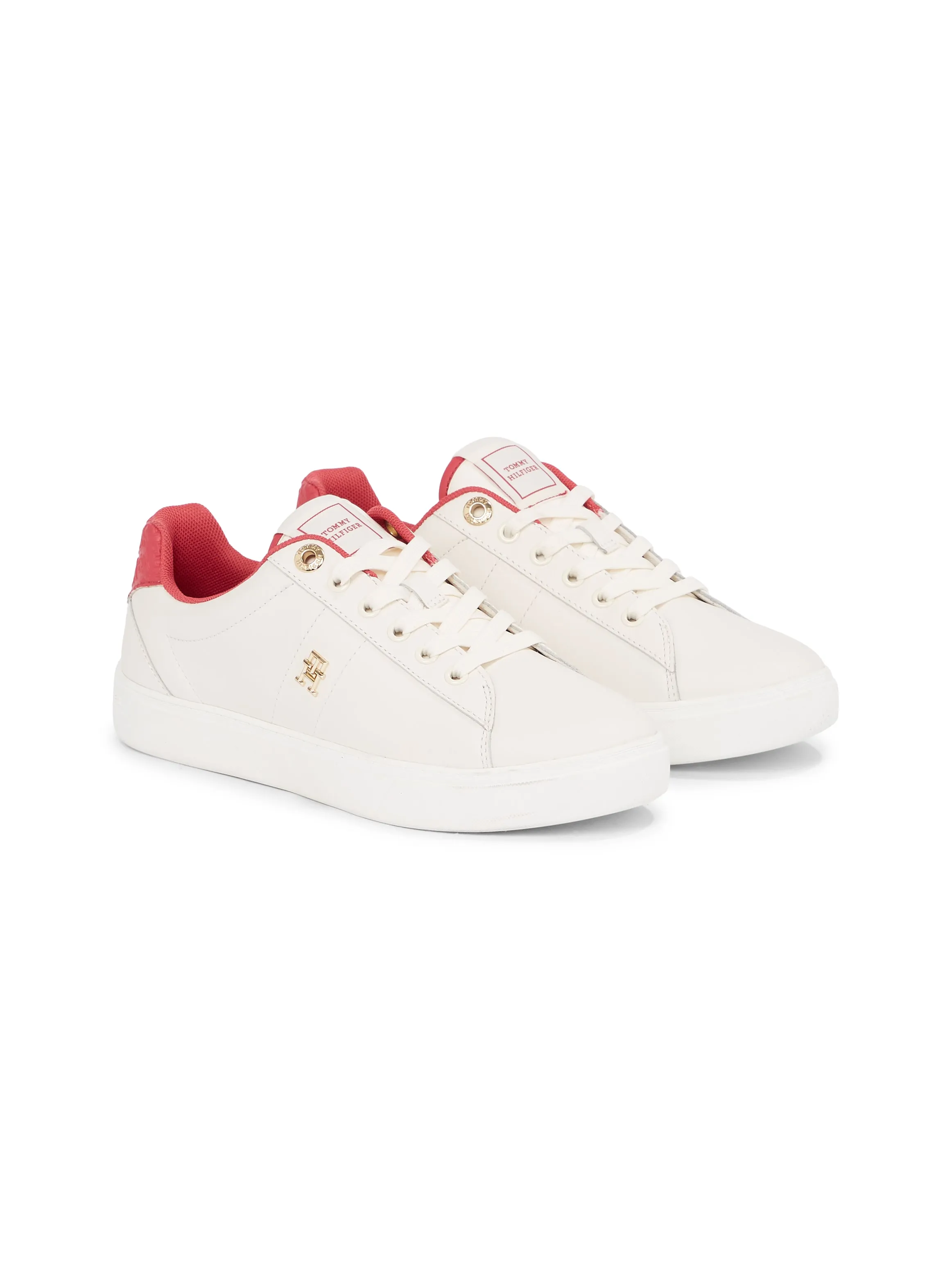 Tommy Hilfiger ELEVATED ESSENTIAL Womens Trainers Ancient White/Heritage Pink sold by Shuperb