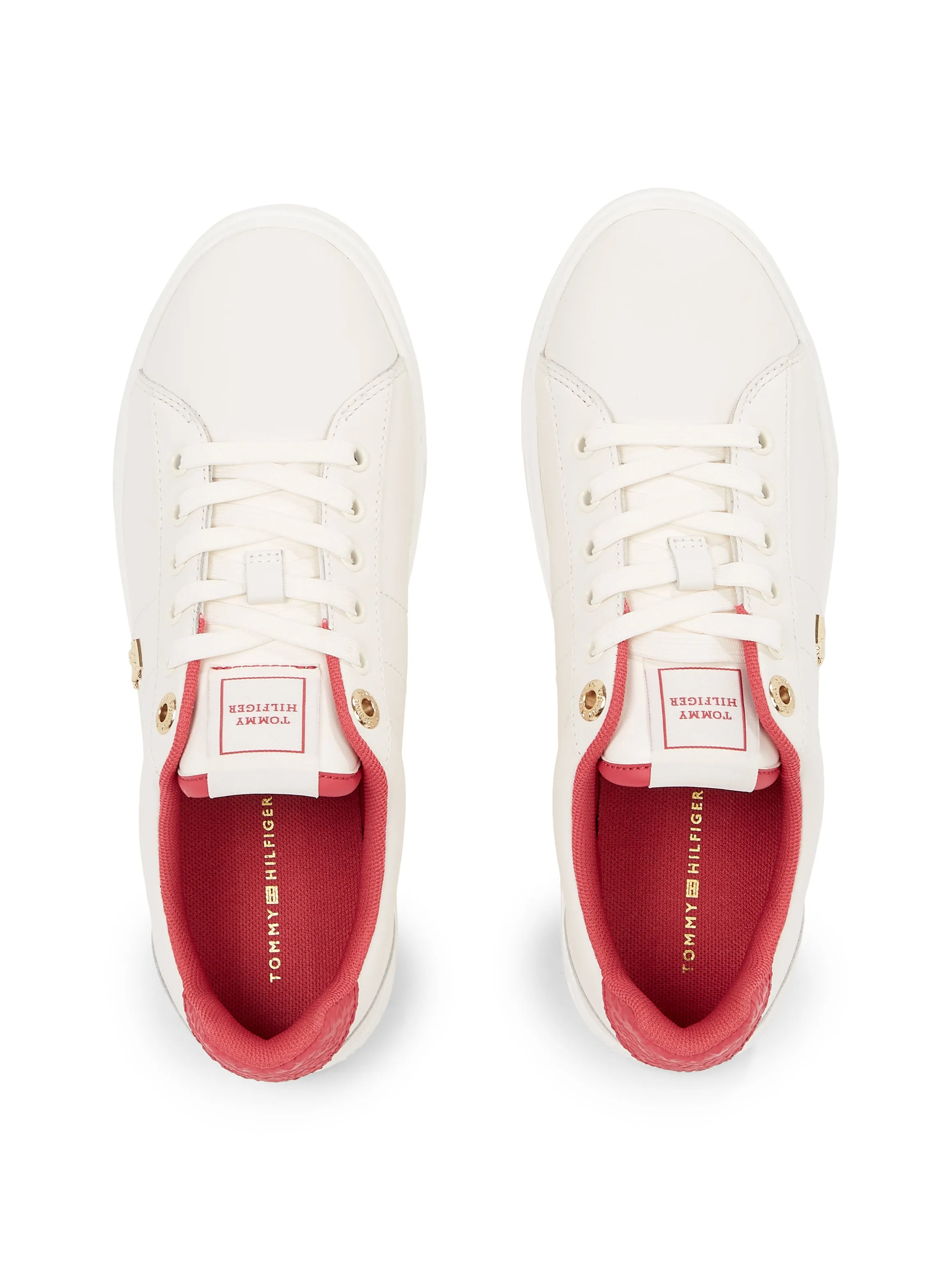Tommy Hilfiger ELEVATED ESSENTIAL Womens Trainers Ancient White/Heritage Pink sold by Shuperb product image thumbnail 5