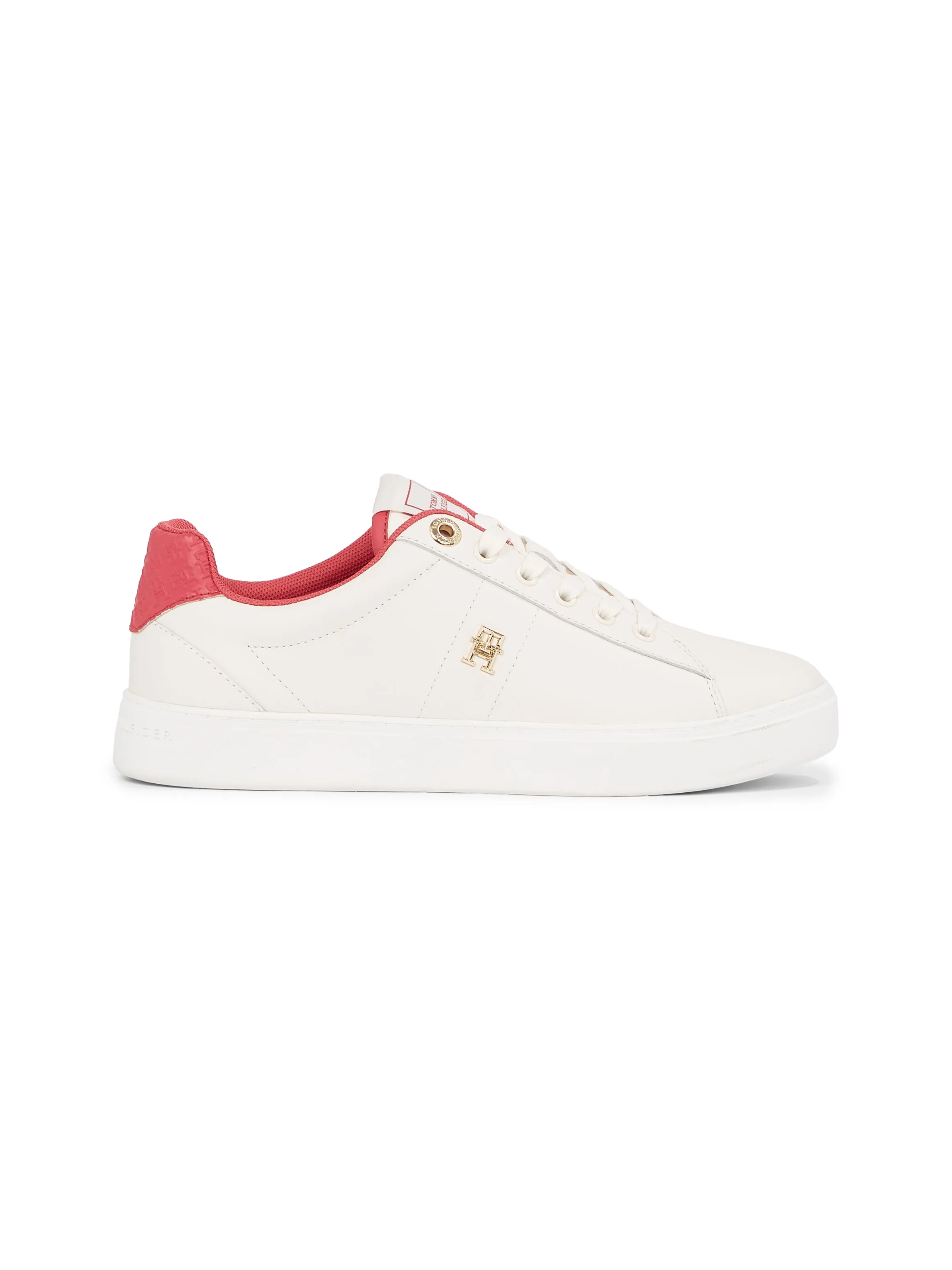 Tommy Hilfiger ELEVATED ESSENTIAL Womens Trainers Ancient White/Heritage Pink sold by Shuperb product image thumbnail 4