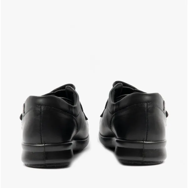 NAOMI Ladies Leather Extra Wide (2E) Touch Fasten Shoes Black sold by Shuperb product image thumbnail 5