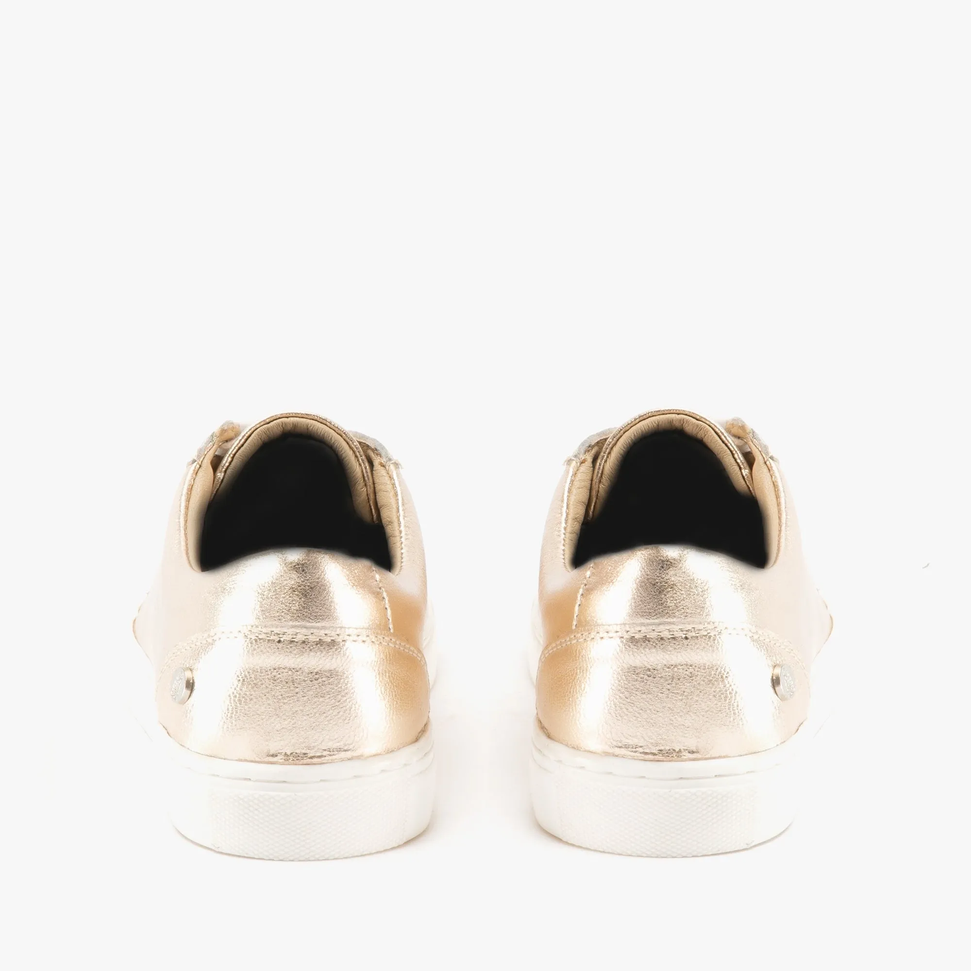 Hush Puppies TESSA Womens Leather Casual Trainers Gold sold by Shuperb product image thumbnail 5