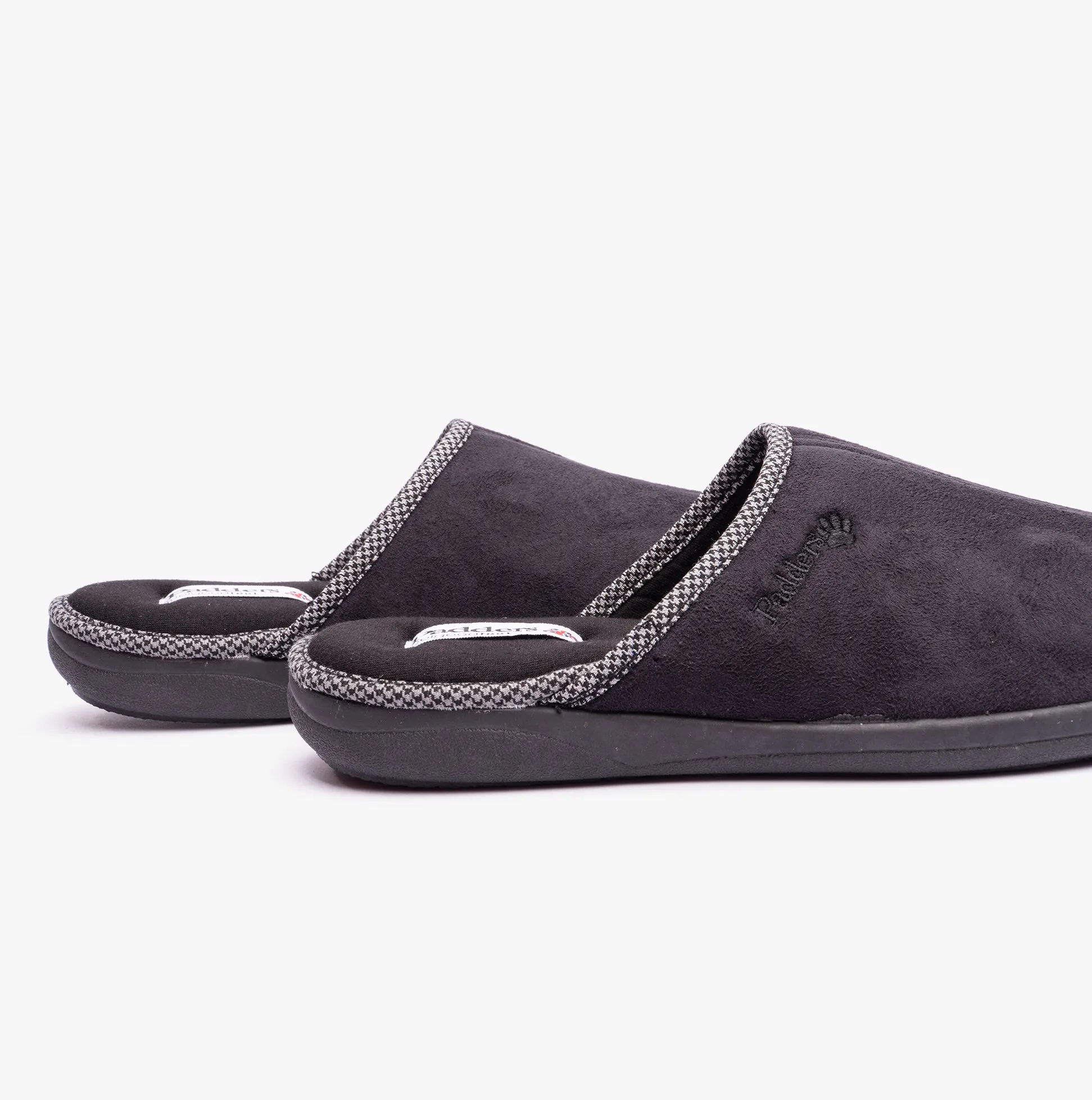 Padders LUKE Mens (G Fit) Mule Slippers Black sold by Shuperb product image thumbnail 3
