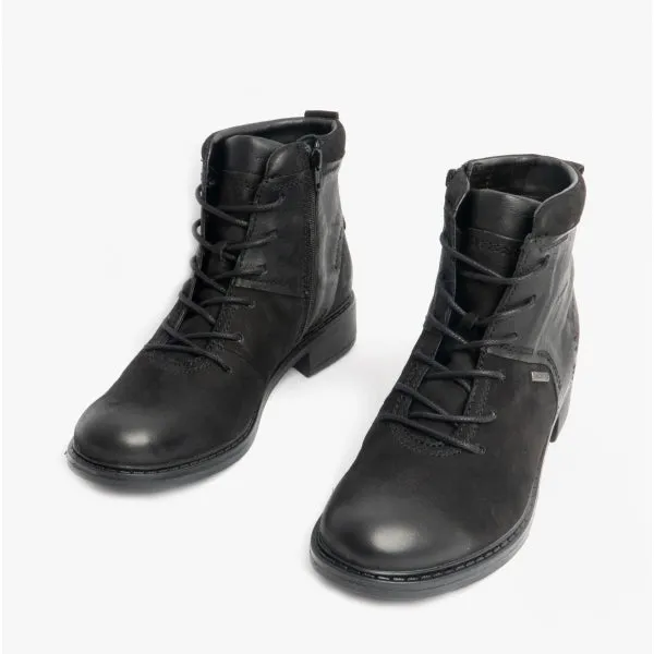 SELENA 50 Ladies Leather Waterproof Ankle Boots Black sold by Shuperb product image thumbnail 2