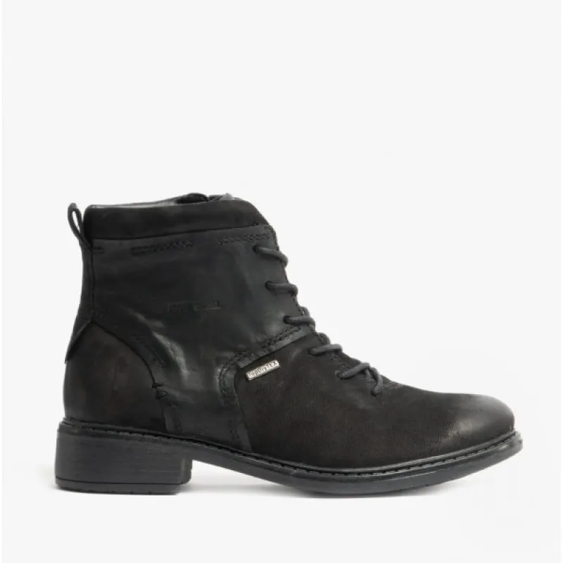 SELENA 50 Ladies Leather Waterproof Ankle Boots Black sold by Shuperb