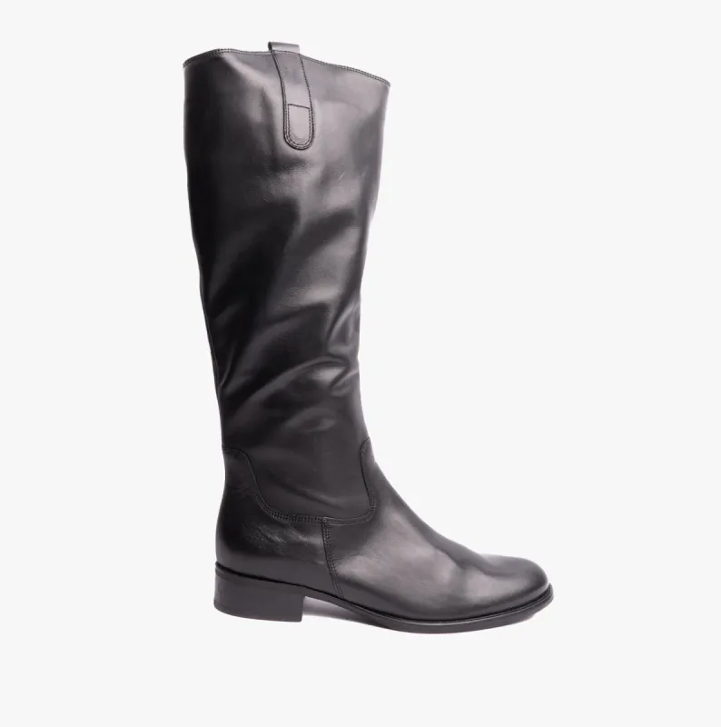 BROOK M Womens Long Boots Black made by Shuperb