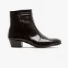 Club Cubano EMMANUEL Mens Smooth Leather Cuban Heel Boots Brown sold by Shuperb