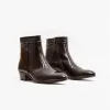 Club Cubano EMMANUEL Mens Smooth Leather Cuban Heel Boots Brown sold by Shuperb