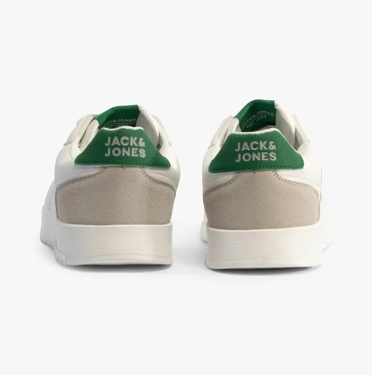 Jack & Jones EALING PU Mens Trainers White/Green sold by Shuperb product image thumbnail 4
