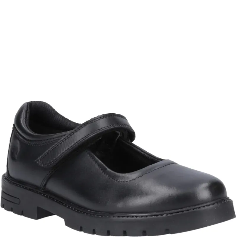 Hush Puppies TANYA Girls Leather School Shoes Black sold by Shuperb