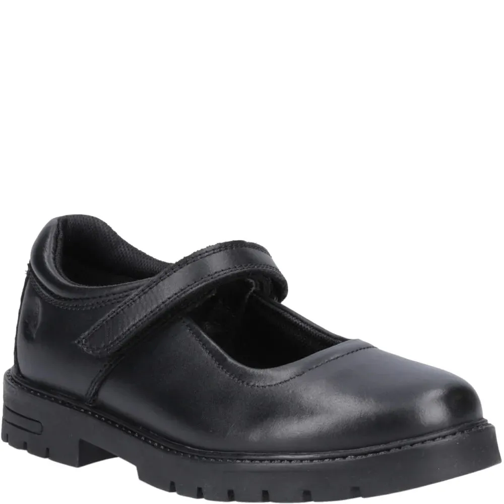 Hush Puppies TANYA Girls Leather School Shoes Black sold by Shuperb