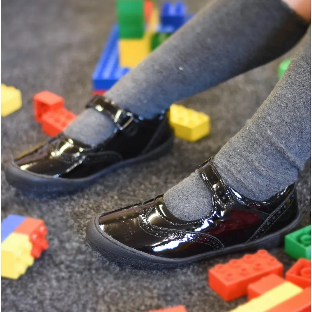 Hush Puppies RINA Girls Leather School Shoes Black Patent sold by Shuperb product image thumbnail 2