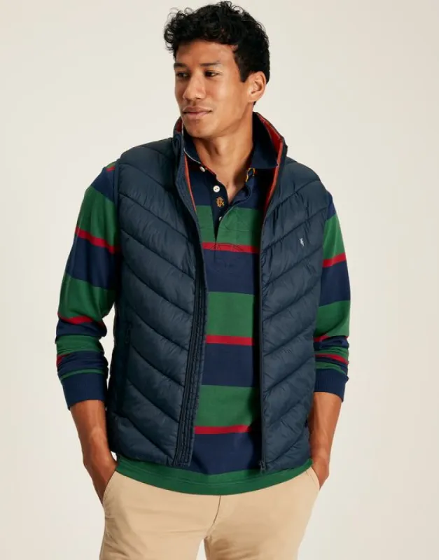 GARRETT GILET Mens Gilet Dark Navy sold by Shuperb