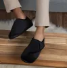 Totes Isotoner VELOUR CLOSED BACK Mens Slippers Black sold by Shuperb