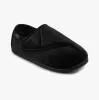 Totes Isotoner VELOUR CLOSED BACK Mens Slippers Black sold by Shuperb