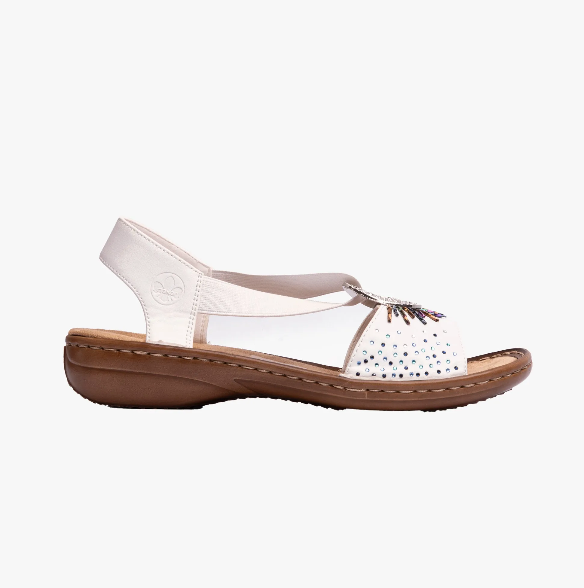 Rieker 60880-80 Womens Sandals White sold by Shuperb
