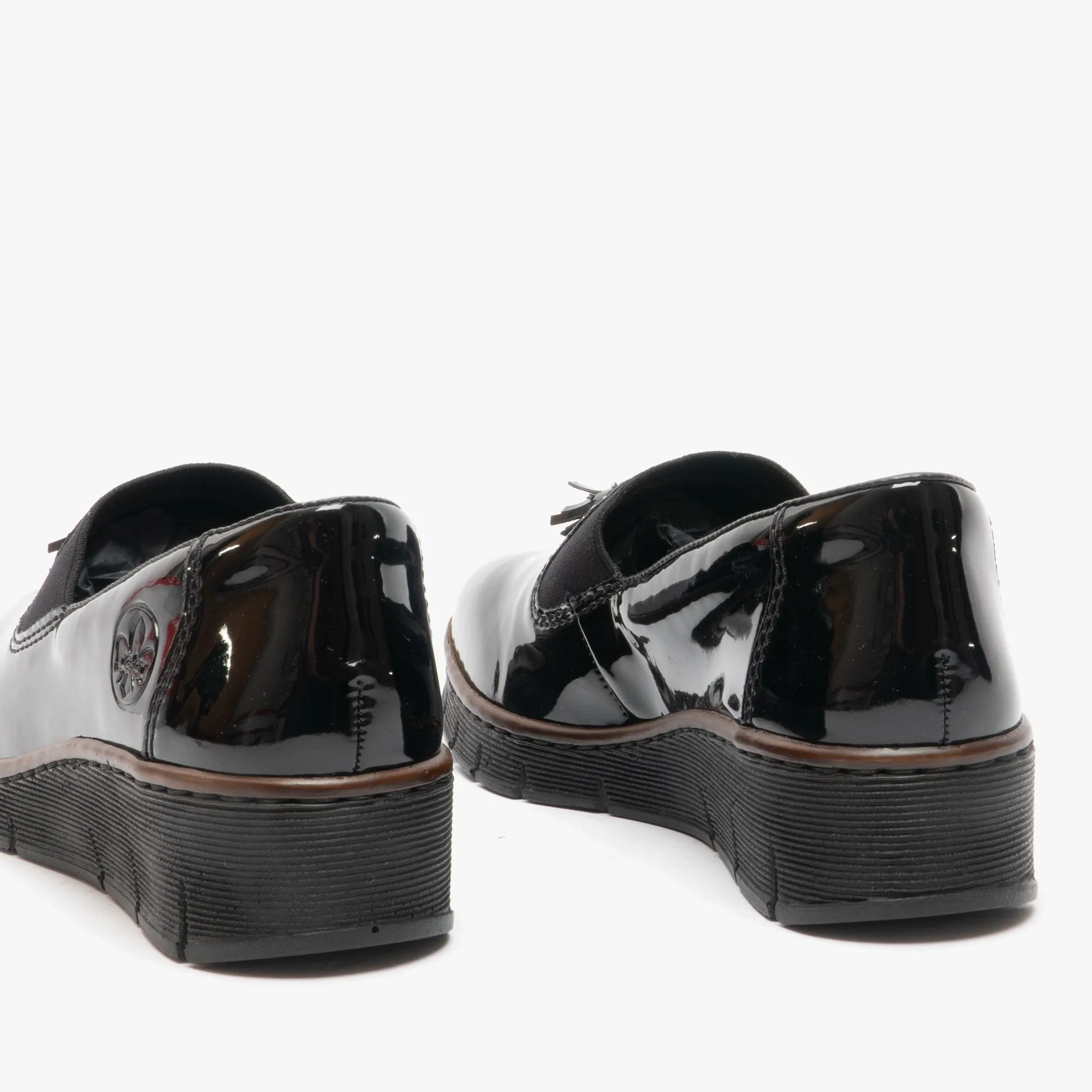 Rieker 53751-00 Womens Loafer Shoes Patent Black sold by Shuperb product image thumbnail 4