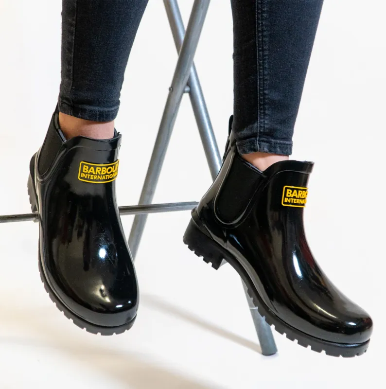 INTERNATIONAL ASSEN CHELSEA Ladies Rubber Wellies Black sold by Shuperb