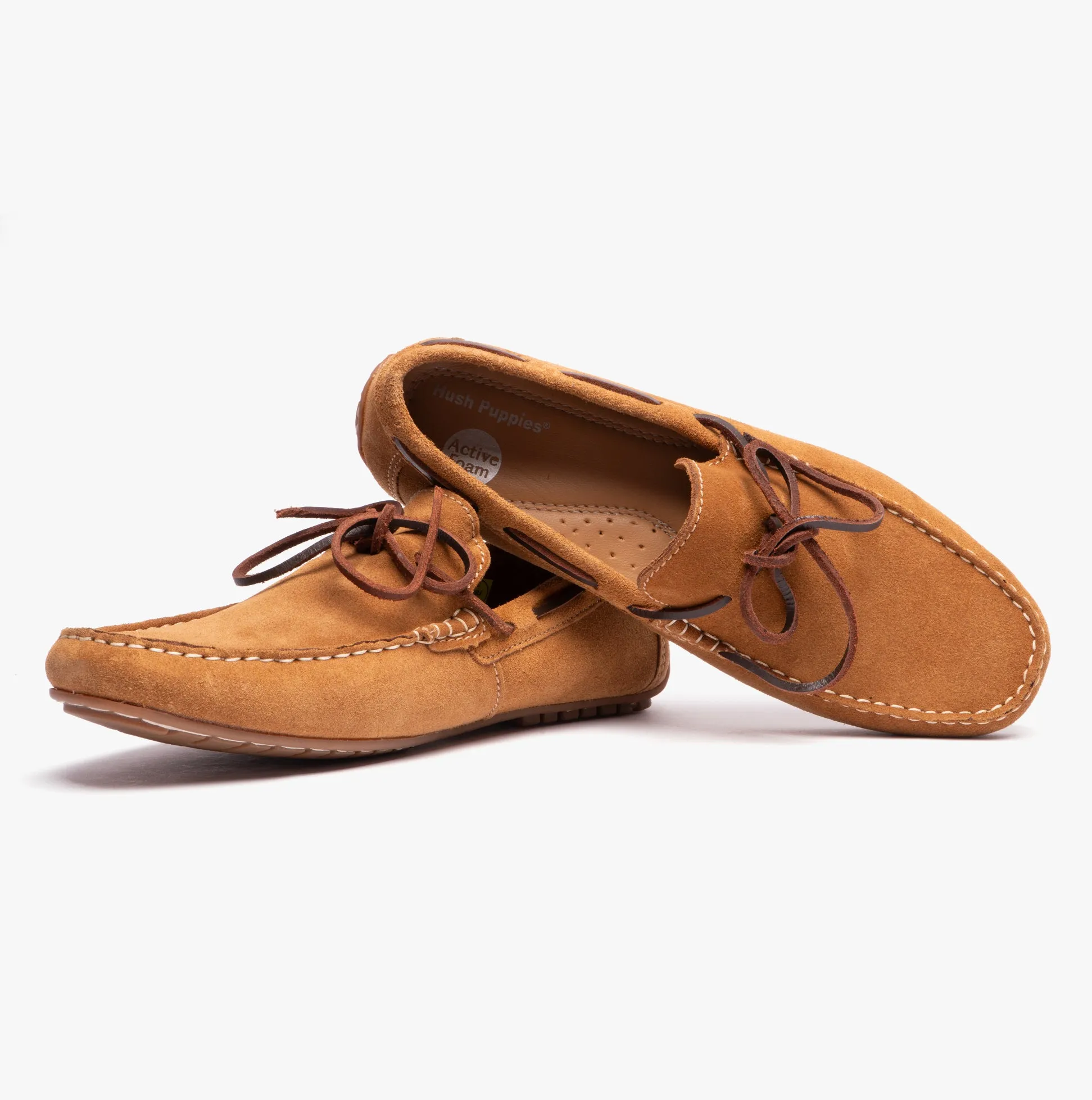 Hush Puppies REUBEN Mens Boat Shoes Tan sold by Shuperb product image thumbnail 4