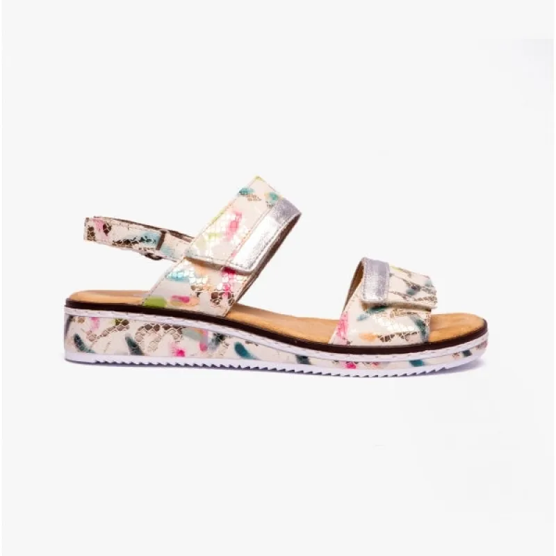 V36B9-90 Ladies Slingback Sandals Multi sold by Shuperb