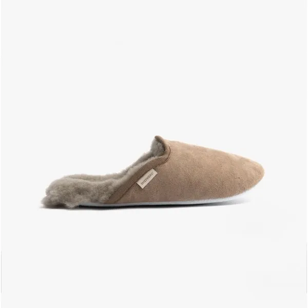 Shepherd CLEO Womens Sheepskin Mules Stone sold by Shuperb