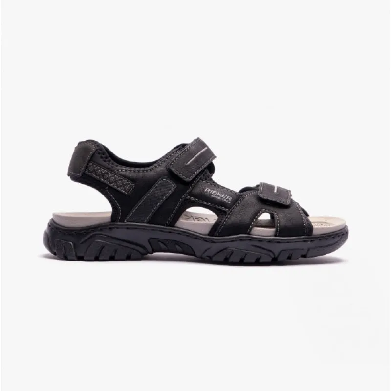 Rieker 22750-00 Mens Sandals Black sold by Shuperb