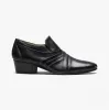 Club Cubano LUIGI Mens Leather Cuban Heel Shoes Black sold by Shuperb