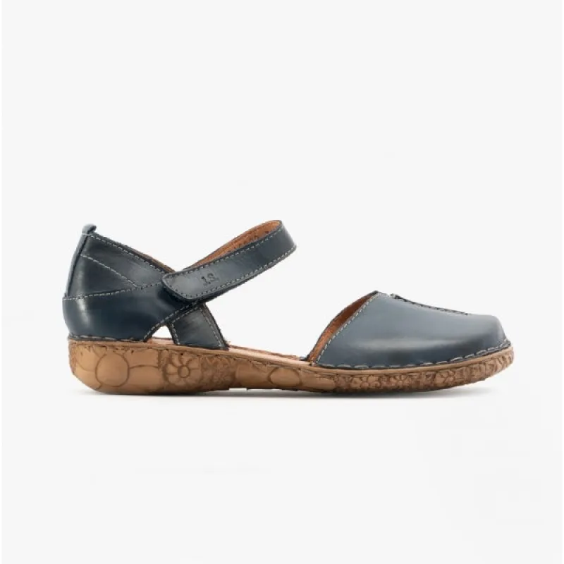 ROSALIE 42 Ladies Leather Sandals Blue sold by Shuperb